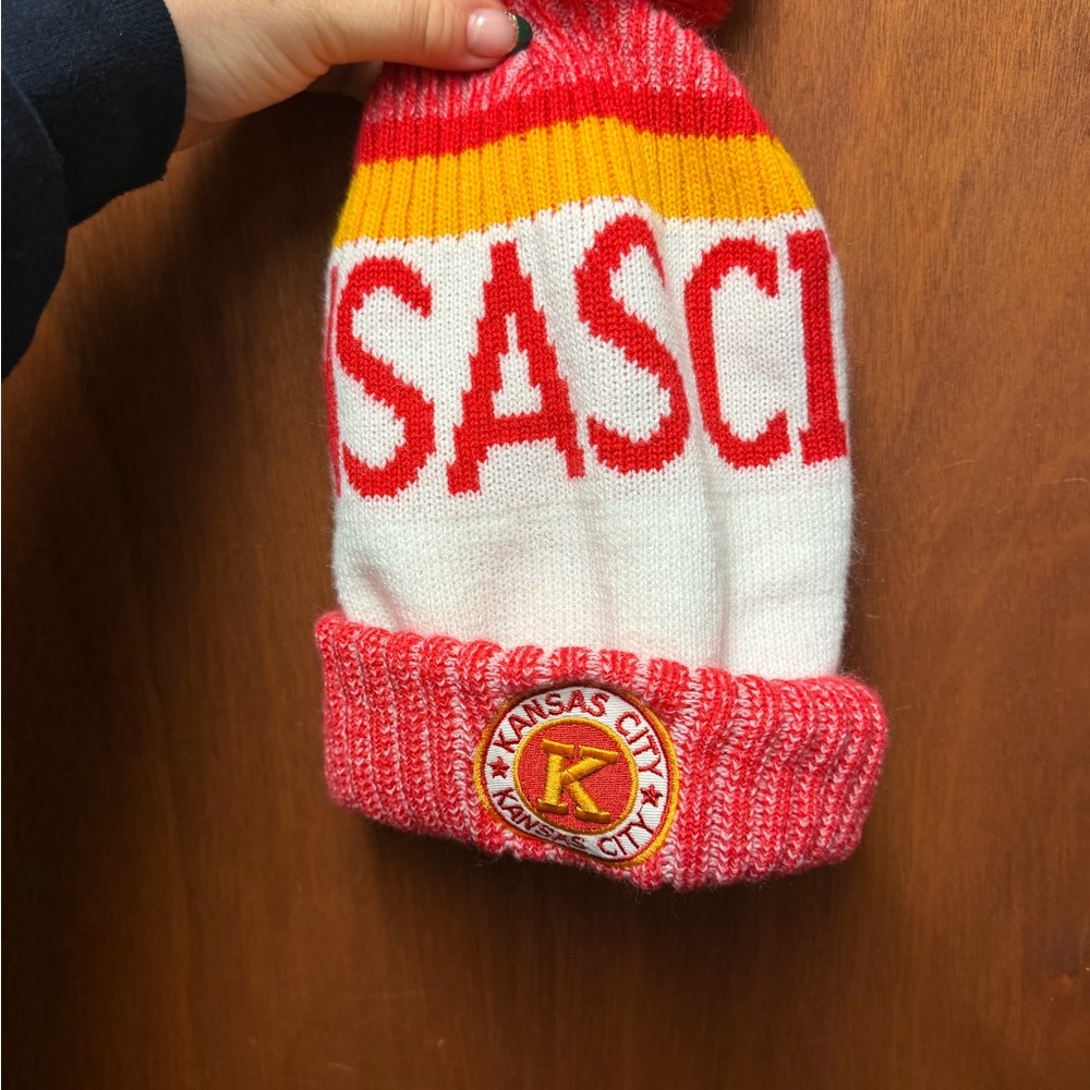 Kansas City Chiefs Pom Pom Hat